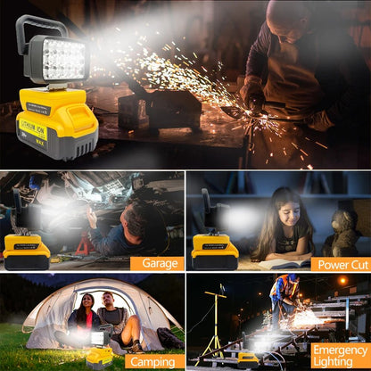 Para Makita Para Milwaukee Para Dewalt Para M18 Para Bosch Bateria de Lítio Estojo Banco de Potência USB Lanternas Holofote Luzes de Trabalho Lâmpada