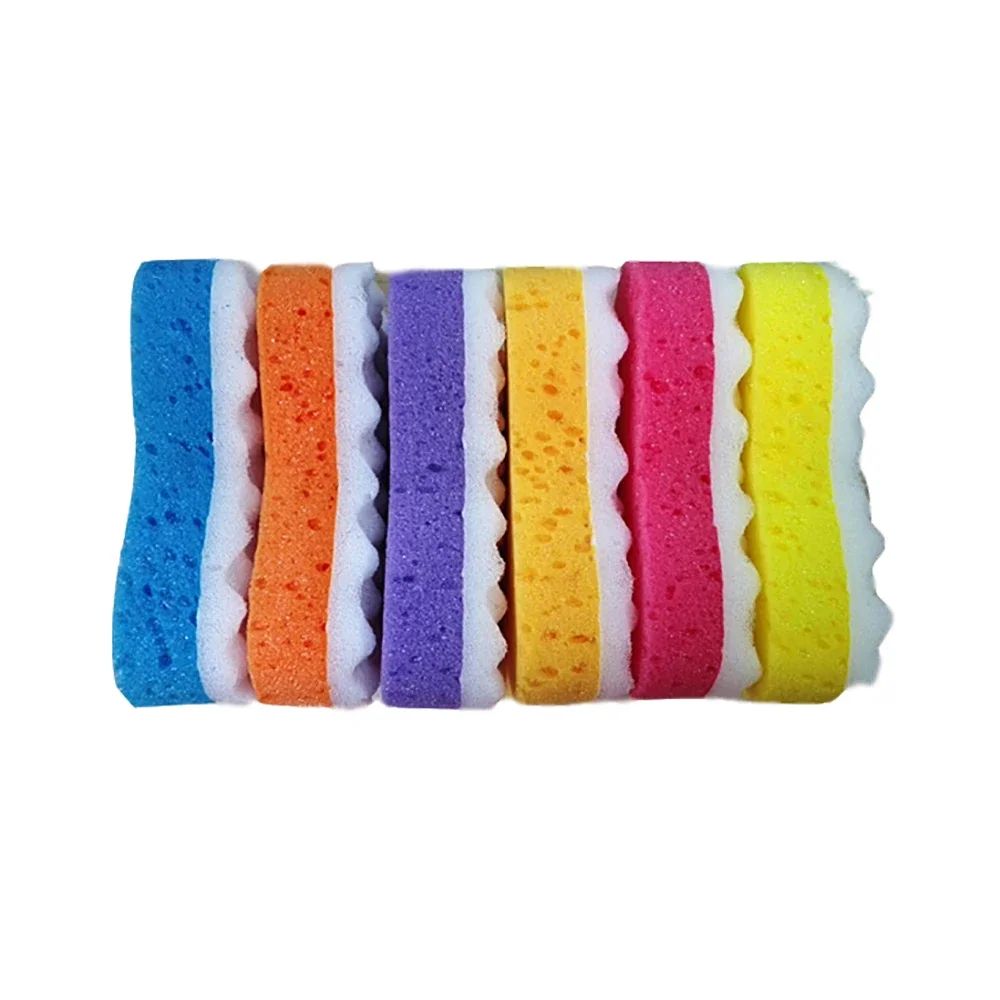 3-layer Wave Bath Sponge Exfoliating Body Brush Shower Skin Clean Massage Cleaning Shower Brush Skin Care Remover Bath Supplies