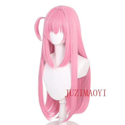 Anime Bocchi The Rock Hitori Gotoh Cosplay Wig Straight Pink Wig Cosplay Wigs Heat Resistant Synthetic Wigs