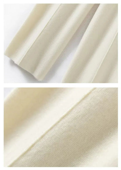 High Waist Knitted Woolen Wide Leg Pants Autumn Winter New Style Drapey Floor-Length Casual Trousers Skin-friendly Warm