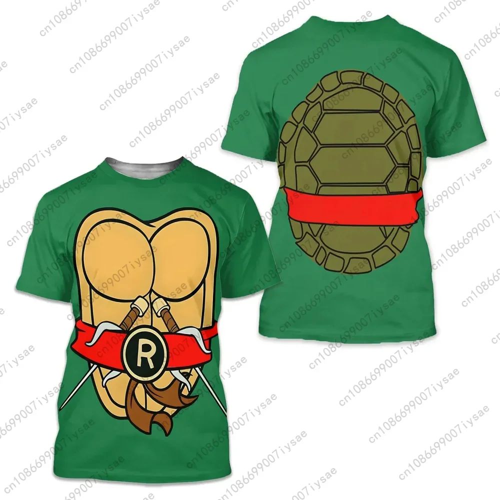 Ninja Turtles 3Dprint Sport Quick Dry Breathable Men T Shirt Harajuku Cosplay Party Adult Baby Parentchild Boy Girl Short Sleeve
