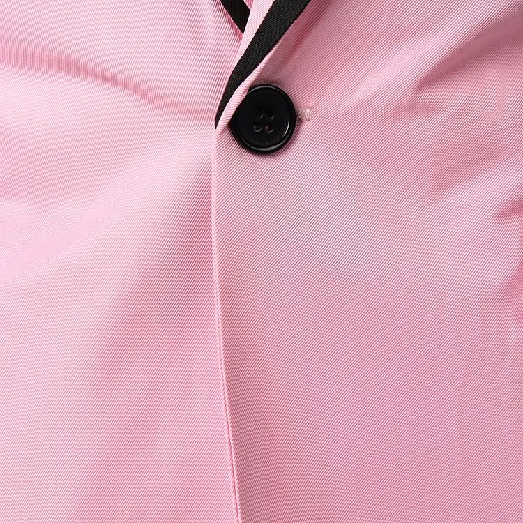 Cross-Border Color Block Single Suit 2024 Men's Casual Western-Style Long Sleeve Slimming Business Jacket Smooths Your Silhouett