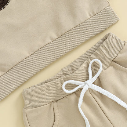 Baby Girl Clothes Newborn Infant Fall Winter Outfits Love Print Long Sleeve Sweatshirts Tops Pants Set 0-24M