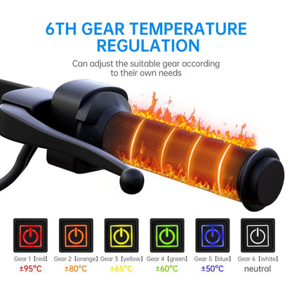 Extractme Punhos Aquecidos para Motocicleta 5V USB 6 Marchas Aquecedor Elétrico de Punho Antivibração Antiderrapante Kits de Aquecimento Rápido