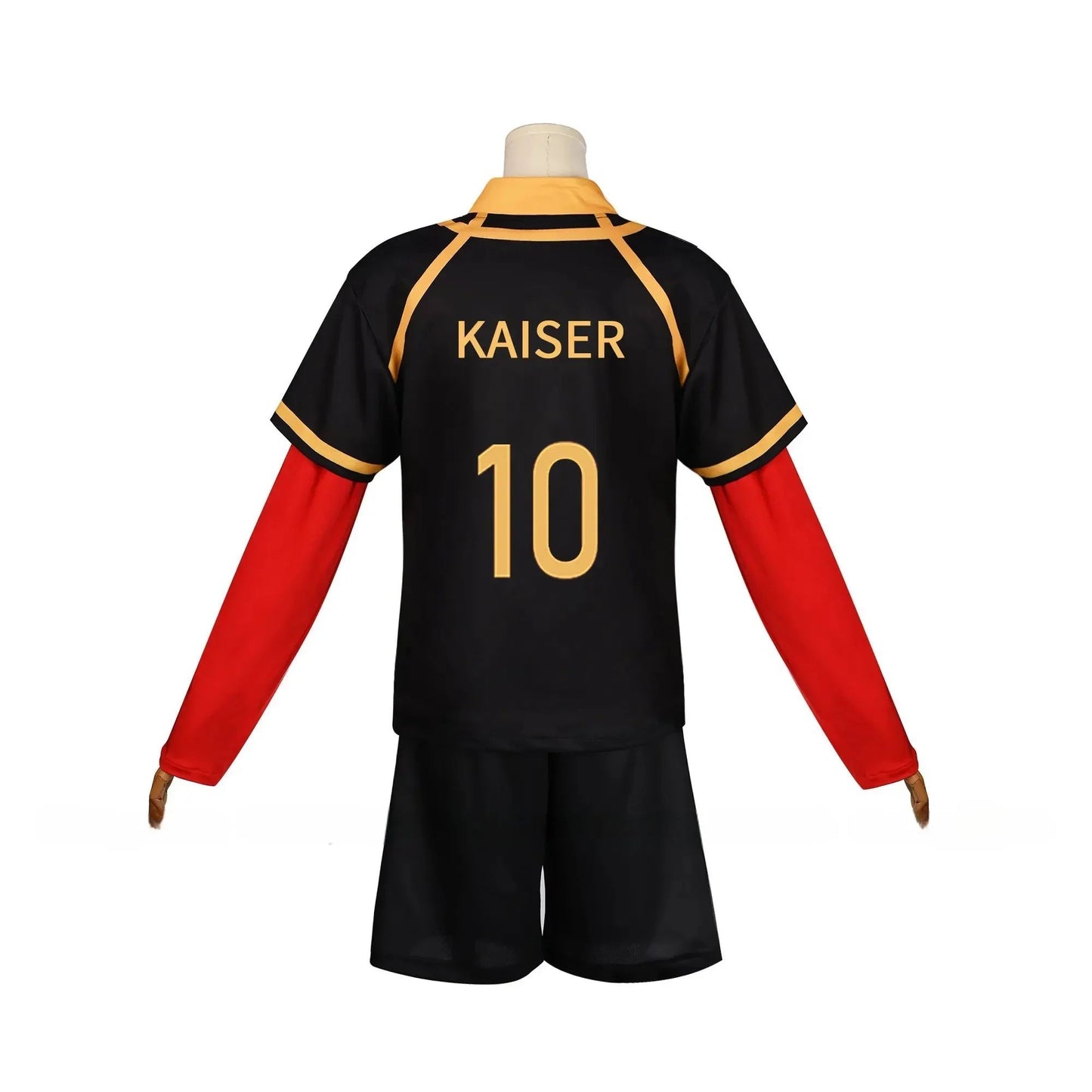 Anime Michael Kaiser Cosplay Costume Red Uniform Team Bastard Munchen Alexis Ness Cosplay Football Soccer Clothing