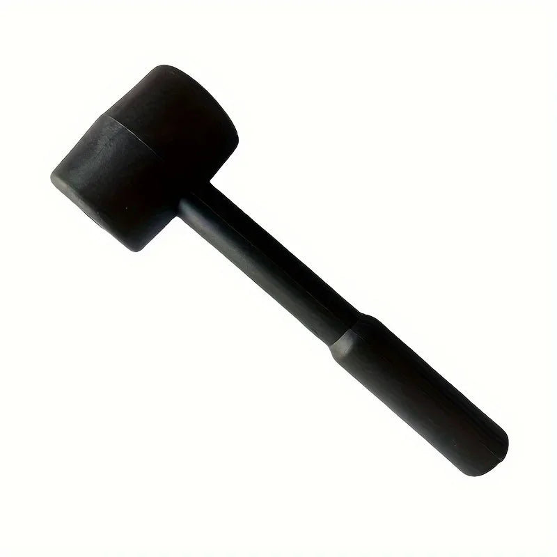 Martelo de borracha preto – ferramenta durável e versátil para bricolagem, reparos domésticos e uso industrial, perfeita para ideias de presente