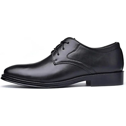 Men's Classic Matte Upper Oxfords Business Formal Lace Up Leather Lace Up Dress Shoes for Men