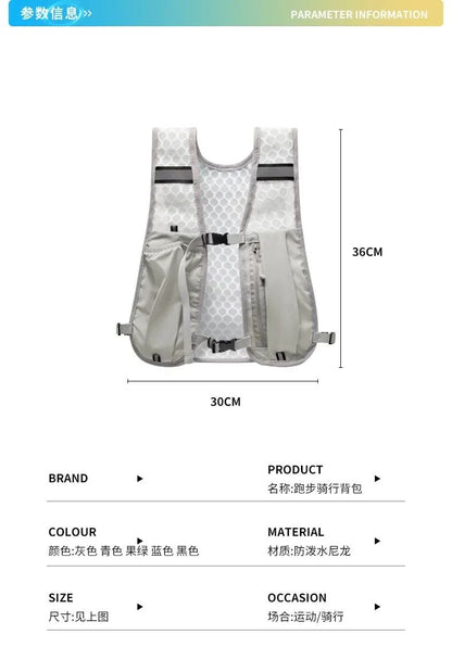 Cycling Running Hydrating Vest Ultralight Breathable Hydrating Backpack Bicycle Water Bag Outdoor Hiking Marathon Sports Vest