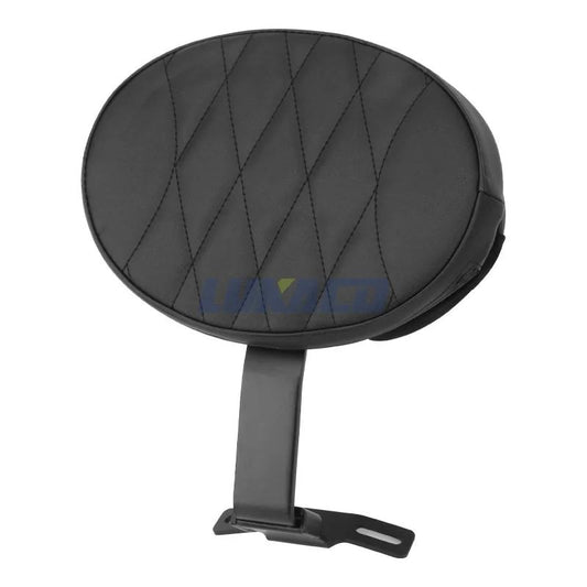 Motorcycle Adjustable Driver Rider Backrest Plug In Sissy Bar Seat Cushion Moto Pad For Harley Fatboy Heritage Softail 2007-2017