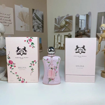 Kit de presente Eau de Parfum Exotic Rose 75ml - Perfume feminino spray 24h de longa duração, fragrância premium com envio expresso