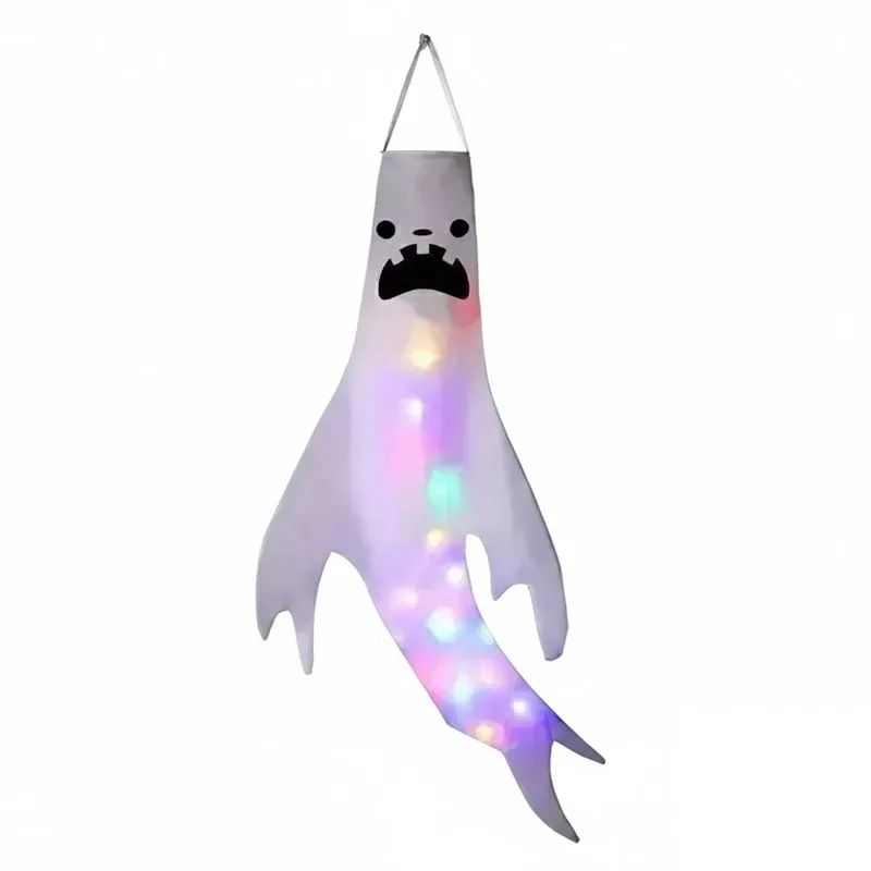 Halloween Decoration, Ghost Wind Tunnel Ghost Pendant, Halloween Party Venue DIY Decorations, Home Scary Ghost Festival Hanging