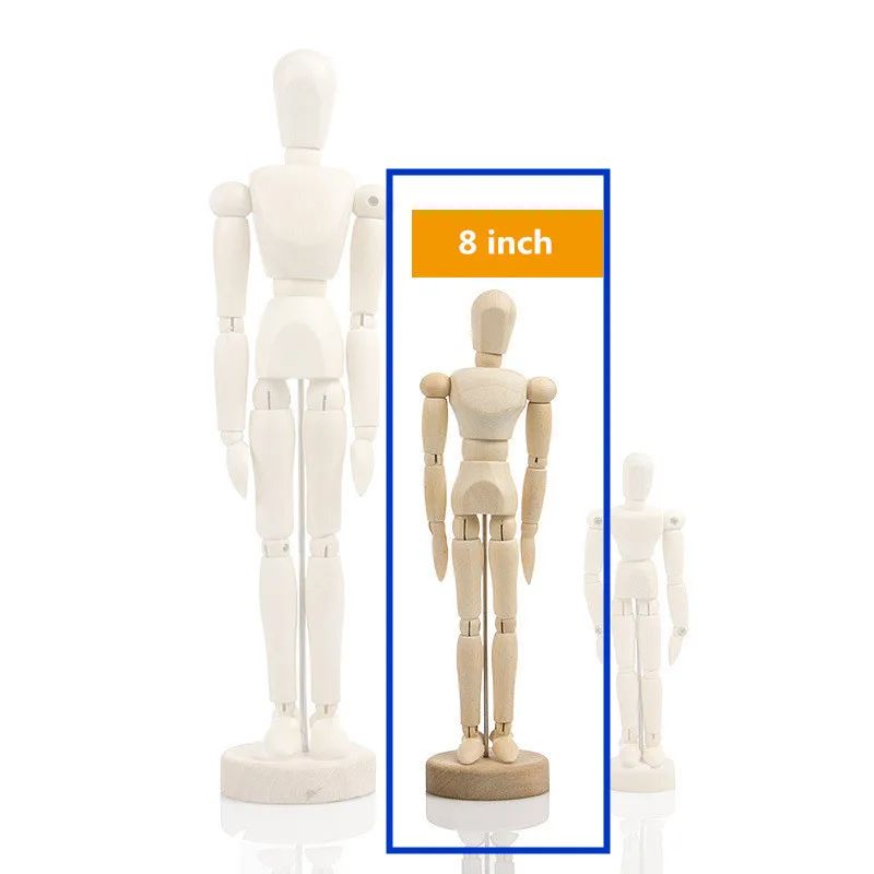 Wooden Hand Body Draw Action Toys Drawing Sketch Mannequin Model Movable Limbs Figures Home Decor Artist Models Jointed Doll