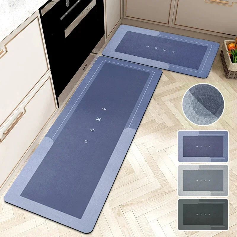 Diatomite Mat Kitchen Rug Non-slip Kitchen Long Carpet Super Absorbent Floor Mats Entrance Doormat Carpets for Living Room ??