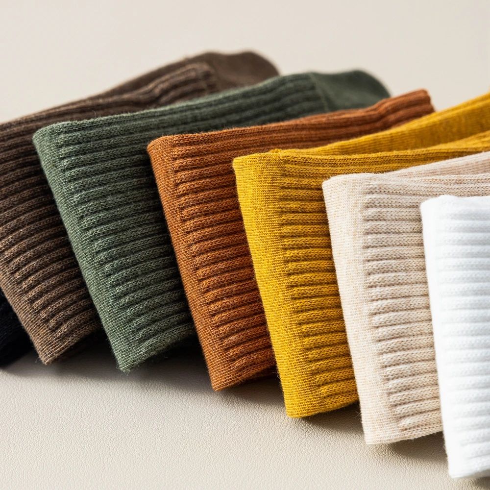 4 Pairs Women Toe Socks Five Finger Socks High Quality Cotton Autumn Spring Middle Tube Sports Socks with Separate Fingers