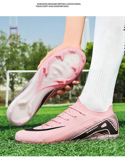 New Men Soccer Shoes Ultralight Cleats Outdoor Football Boots Unisex Hot Sale Women Match FG Sneakers High-quality Professional
