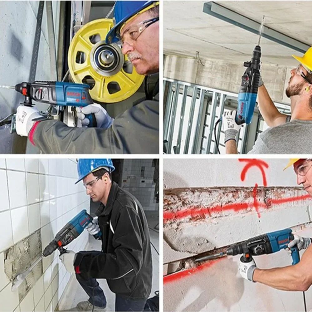 Martelo Rotativo Bosch GBH2-28DRE, leve, 2,9kg, com caixa, martelo elétrico de 3 funções e alta potência de 880W