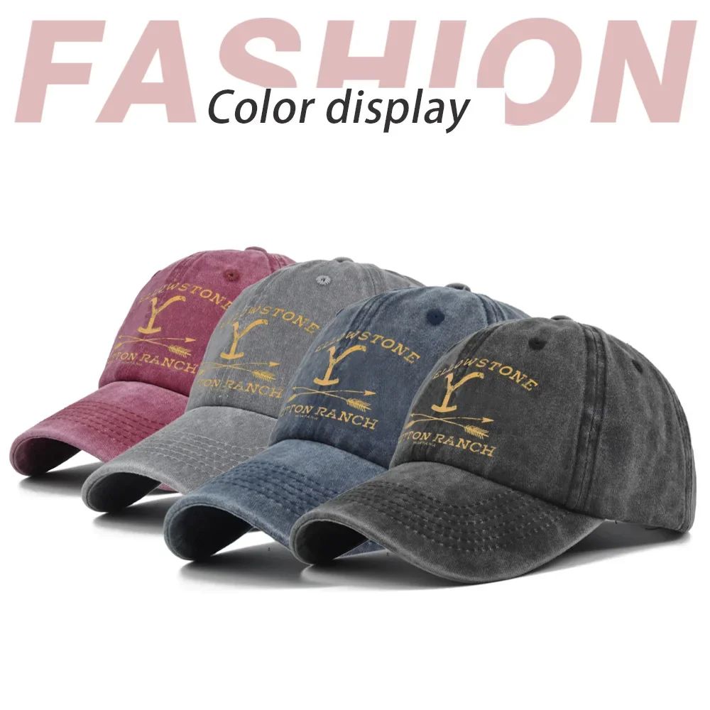 YELLOWSTONE Dutton Ranch Boné de Beisebol Ajustável Chapéu de Sol Primavera Outono Boné de Beisebol Esportivo Hip Hop Bonés Ajustados Chapéus para Homens e Mulheres