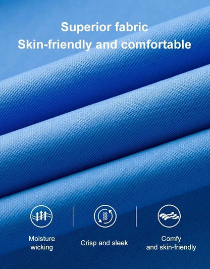 Men's Ice Silk Business Shirt Short Sleeve Anti-wrinkle Iron-free Seamless Shirt Highly Elastic Comfortable Wear Gift for Man