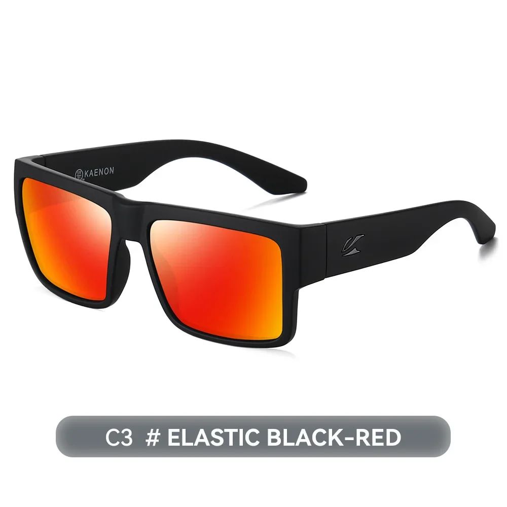 KAENON Fashion Square Versatile Polarized Sunglasses Men Women Sports Fishing Driving Sun Glasses UV400 Eyewear
