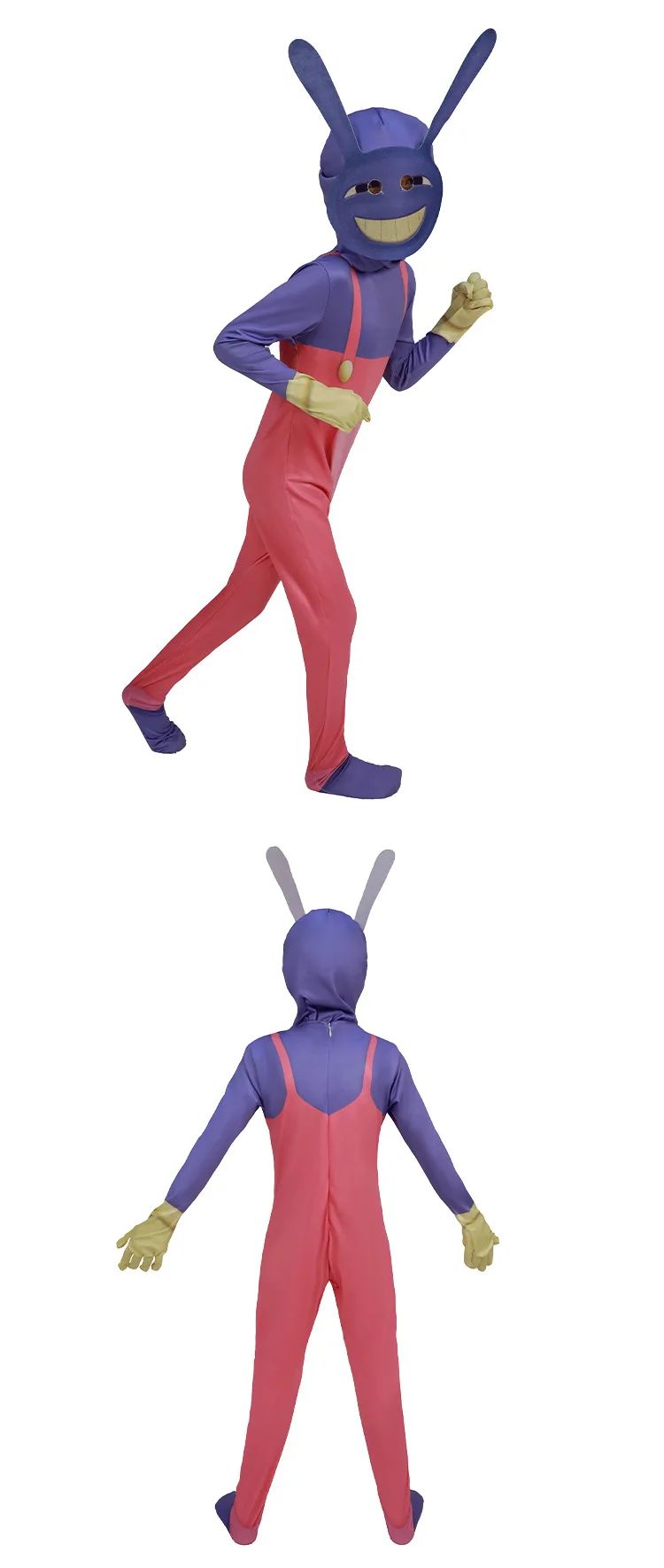 The Amazing Digital Freak Circus Pomni Cosplay Costume Kids Adults Caine Kinger Jumpsuit Tight Fitting Outfit Halloween Costumes