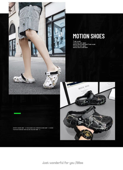 2025Men Slippers High Quality Classic Outdoor Anti-Slip Garden Shoes Lightweight Fashion Casual Sandals Sandals for Men Platform