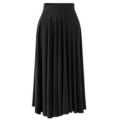 Plus Size High-waisted Skirt Loose-fit Wide-leg Umbrella Skirt Pleats Women's Fashion Clothing Long 80cm