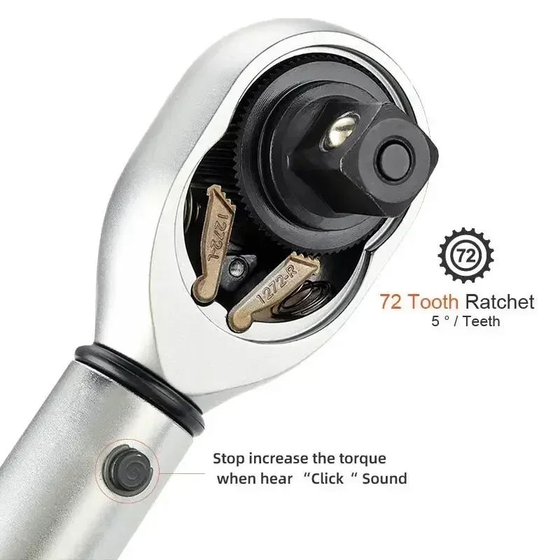 Chave de Torque de Alta Precisão 3/8" 5-60N.m com Encaixe Quadrado ±3% 1pc 3pcs 7pcs 8pcs Conjunto Ferramentas Manuais para Bicicletas Motocicletas Automóveis Faças Você Mesmo