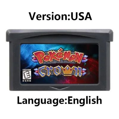 Cartucho de Jogo GBA Console de Videogame 32 Bits Card da Série Pokemon Crown Clover Unbound Quetzal Glazed Gaia Emerald Legacy