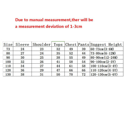 Autumn Sleepwear Pajamas For Girls Boys Long Sleeve Tops+Pants Suits Fashion Home Clothing Baby Kid Sleep Costume