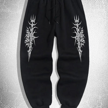 Men's Printed Waist Sports Pants Casual Street Pants Sports Pants Suitable For Outdoor Sports And Leisure Pure Running Pants