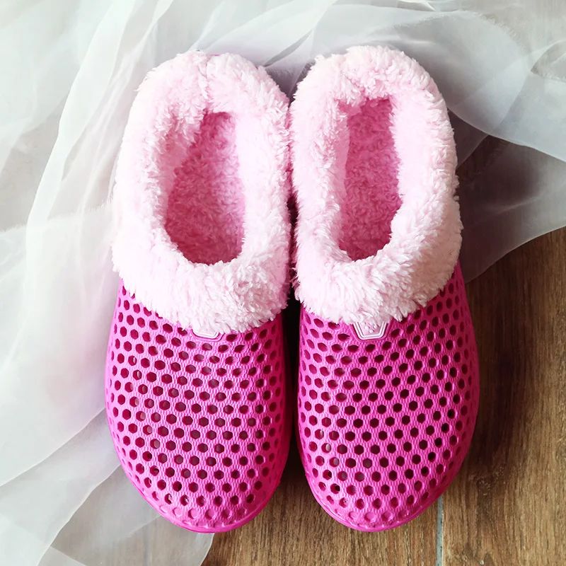 Winter Slippers Men Women Indoor Warm Shoes Non Slip Cotton Pantoffels Casual Clogs Slip on House Floor Slippers for Men