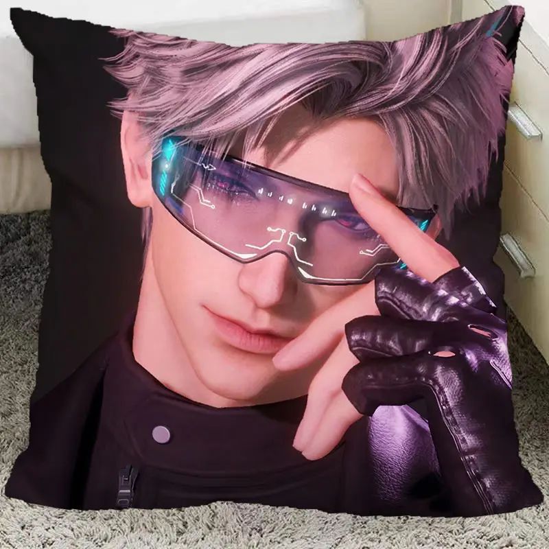 Game Love and Deepspace Sylus Pillow and Pillowcase Double Sided Pattern Throw Pillows 40x40cm