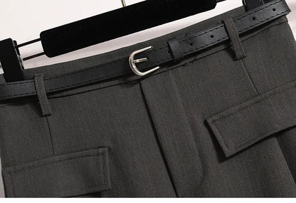 Women's Solid Simplicity Casual Chic Skirt Plus Size Suit Skirts Autumn Winter Fashion New A-line Temperament Large Size Skirt