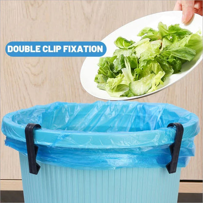 36/2 peças Clipes Fixadores para Lixo Suporte Antiderrapante para Sacola de Lixo Clipes Seladores para Sacos de Salgadinhos Organizador de Cozinha