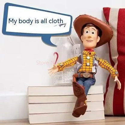 Anime Disney Toy Story 4 Falante Woody Buzz Jessie Rex Figuras de Ação Decoração de Anime Coleção de Brinquedos Colecionáveis Modelo para Presentes