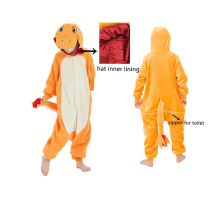 TAKARA TOMY Pokémon Jigglypuff Pikachu Gengar Snorlax Macacão Kigurumi Infantil Cosplay Bulbasaur Halloween Pijama Anime