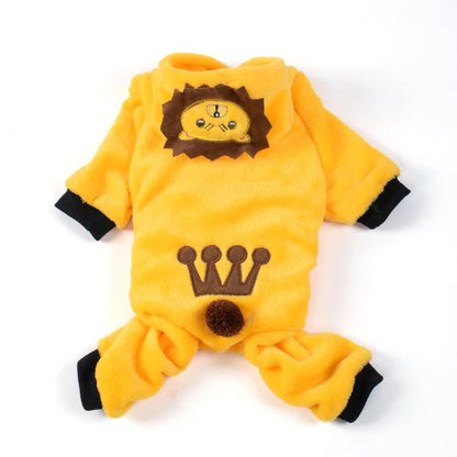 Roupas de Inverno para Cachorros, Casaco Quentinho de Lã para Cães, Moletom com Capuz para Animais de Estimação, Roupa para Cães Pequenos, Chihuahua, Filhotes, Gatos, Jaqueta, Macacão, Fantasia