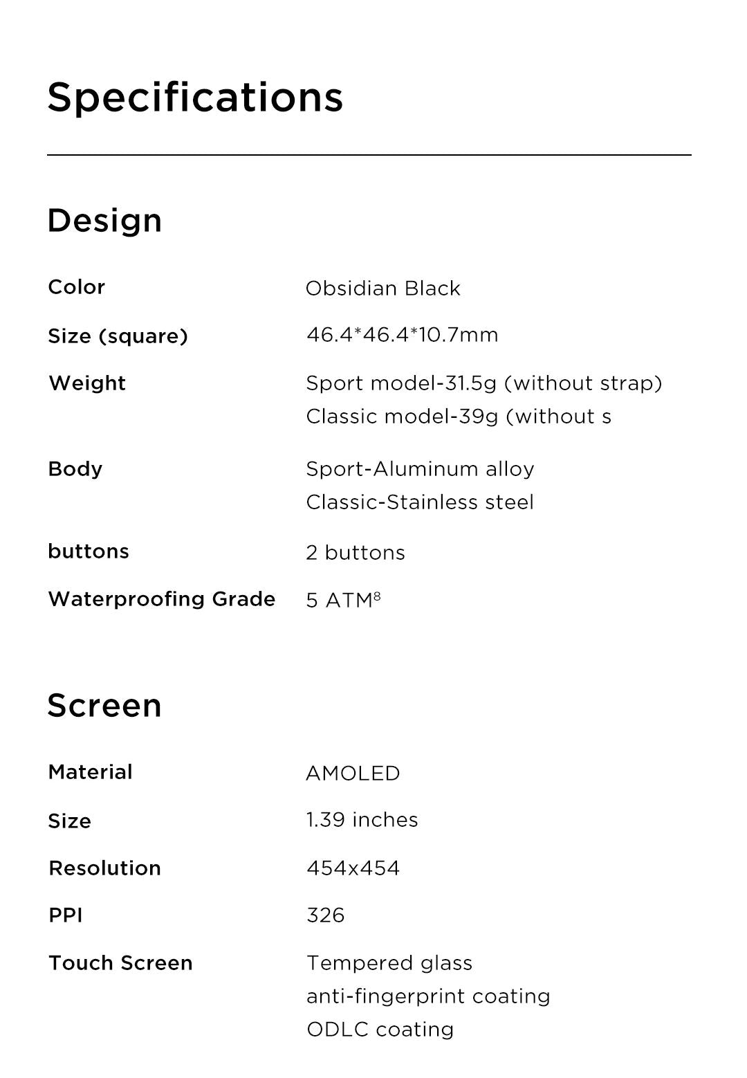 Amazfit GTR 2 Smartwatches Sem Novo Smartwatch Masculino À Prova D' Água 5ATM GPS 95% Novo De Exposição Esporte Relógio Masculino Recondicionado