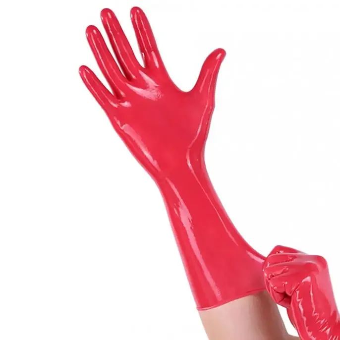 customized gloves latex fetish men catsuit sexy fetish long gloves opera latex handmade rubber bodysuit for men cosplay