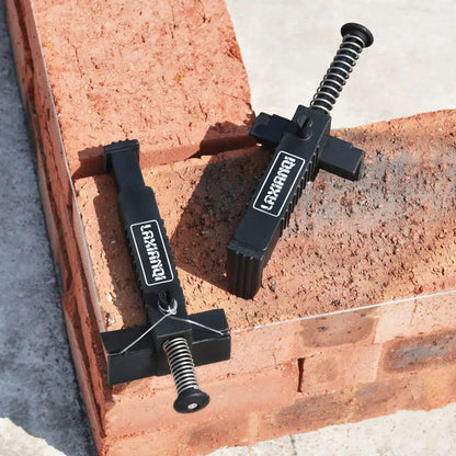 2/4/6 Peças Ferramenta Traçador de Fio para Assentamento de Tijolos, Régua Guia de Tijolos para Construção de Paredes, Estrutura de Fio para Revestimento de Tijolos, Ferramentas de Construção de Engenharia
