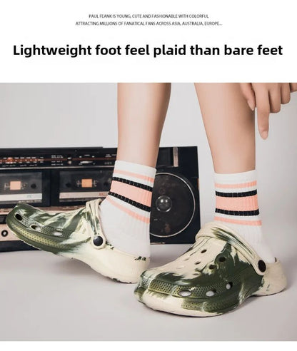 Summer Couple Clog Shoes Fashion Sandals Waterproof Slippers Men Shoes Outdoor Soft Sole Shoes Clogs EVA Beach Home Slipper