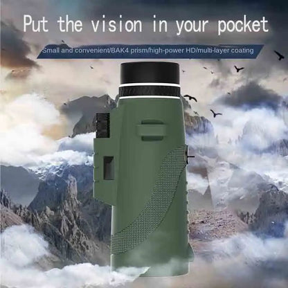Telescópio Monocular de Alta Definição para Shows, Viagens, Lente Óptica Única para Esportes e Atividades ao Ar Livre