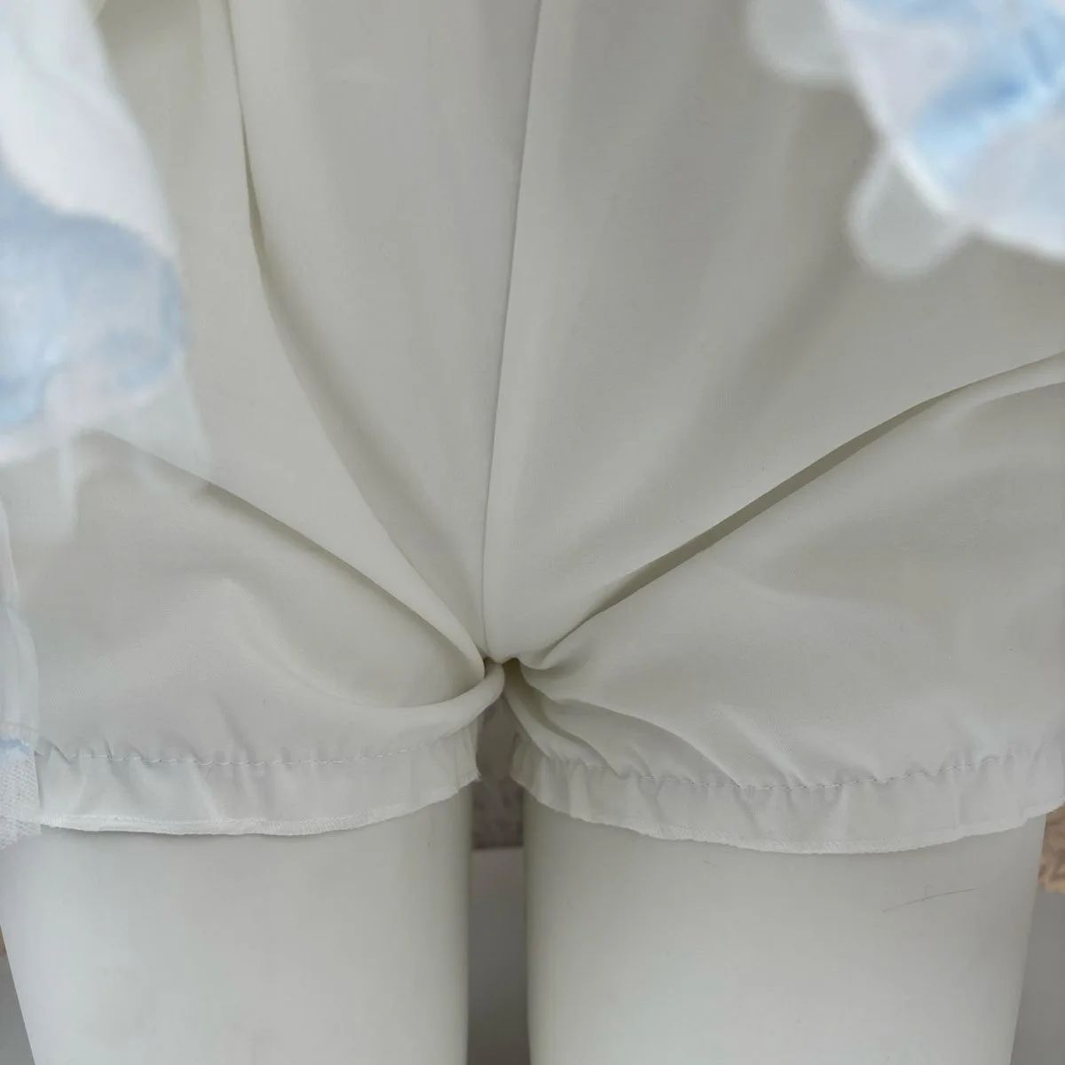 White Lace Ballerina Mini Skirt Puffy Half-length Short Skirts Sweet Cake Style New Arrival High Waist Flared Skirts