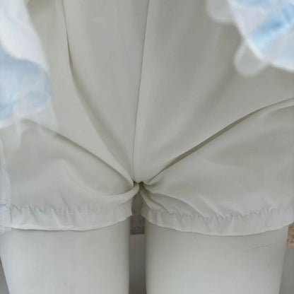 White Lace Ballerina Mini Skirt Puffy Half-length Short Skirts Sweet Cake Style New Arrival High Waist Flared Skirts