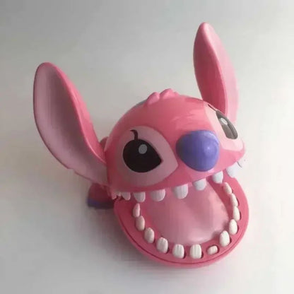 Disney Stitch Bite Finger Toy, Funny Push Teeth Dentist Game, Anime Model Figure for Kids Baby, Christmas Birthday Gifts