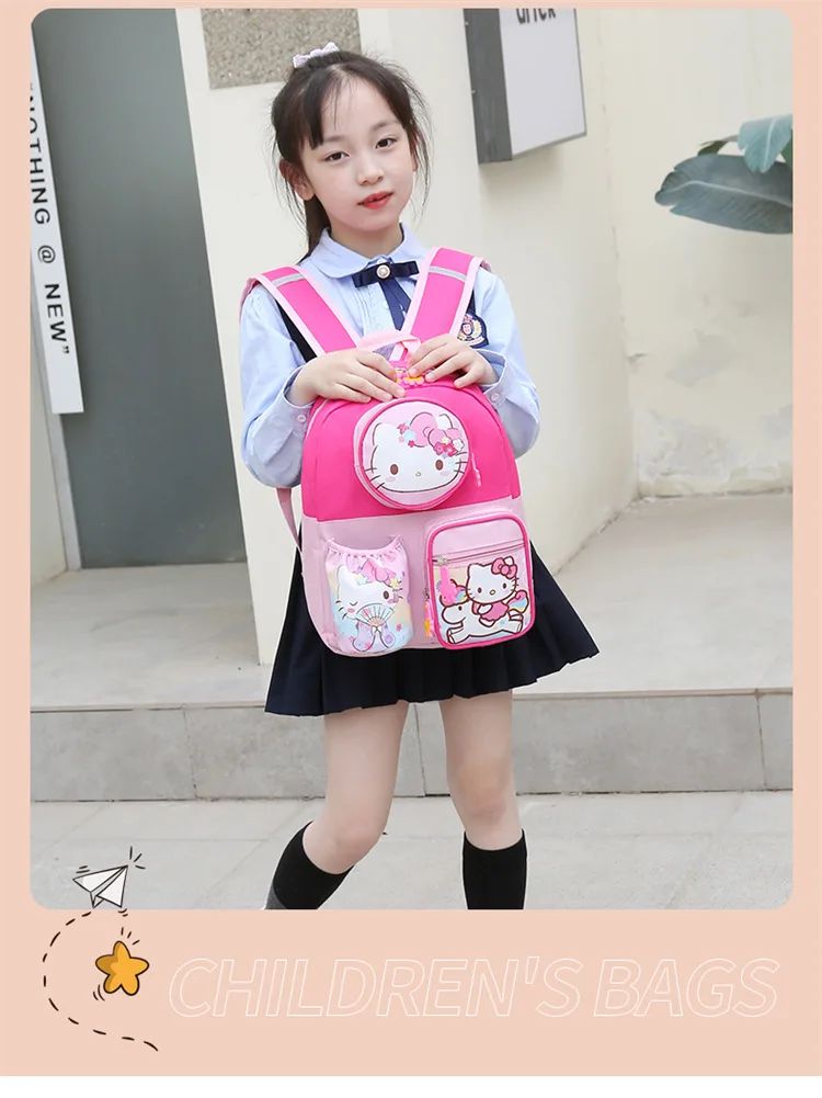 Kindergarten boys and girls schoolbags 3-9 years old children schoolbags cartoon animation Princess Elsa backpack