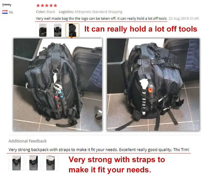 Mochila Tática Militar Exército 60L Masculina de Viagem Grande Capacidade Mochilas Masculinas Impermeáveis Esportes ao Ar Livre Bolsas Multifuncionais