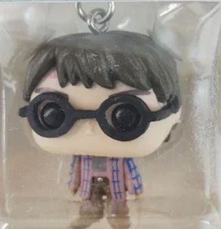 2025 Novo Chaveiro FUNKO Harry com Caixa Ginny Ron Fawkes Hedwig Hermione Pocket Boneco de Ação de Vinil Brinquedos Presentes Decoração