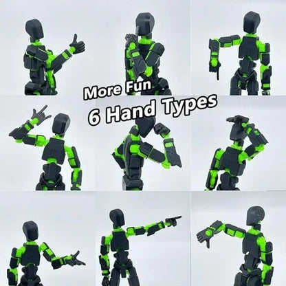 3D Printed Movable Shapeshift Robot Action Figuras 3rd Generation Lucky 13 Figure Toys Dummy DIY Mannequin Decompression Toys