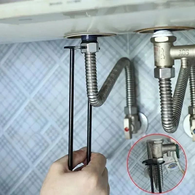 Chave de Pia 5 em 1 Multifuncional Aço Carbono para Torneiras Chave de Tubulação de Encanamento Kit de Reparo de Pia de Banheiro Cozinha Ferramentas de Hardware